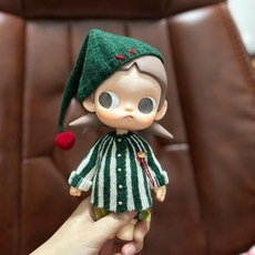 팝마트 지거 인형옷 BJD 1/8 핸드메이드 크리스마스 스웨터와 모자, 20 cm, 아기가 없어요, 모자만