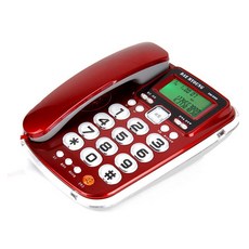 대명전자통신 네온램프 유선 전화기 DM-990, 레드
