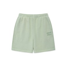 와키윌리 우먼스 피그먼트 워싱 스웻 숏팬츠 민트
