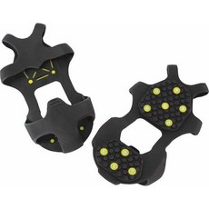 又敗家@COGIT台灣製全腳10釘雪地防滑鞋套，登山冰爪釘鞋，適用於冬季下雪、日本北海道、韓國滑雪, 黑色