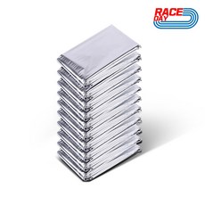 레이스데이 체온유지 비상용 보온 은박담요 S (130x210cm), 실버, 10개