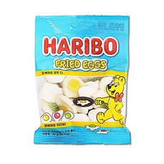 하리보 프라이드에그 80g 계란후라이 구미 독일 명품 젤리 사무실 어린이간식, 1개