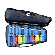 명창실버스타 공명실로폰 27키 ( 흑색 )무지개 칼라음판, 1개, 27판