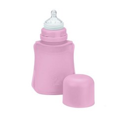 그린스프라우츠 포켓 실리콘 236.6ml 젖꼭지형 어린이 물병, 1개, Pink