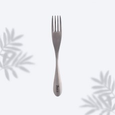 A&R 簡約輕奢抗菌防滑純鈦叉子餐具 (單入) - 三色任選, 冰霜銀, 1個