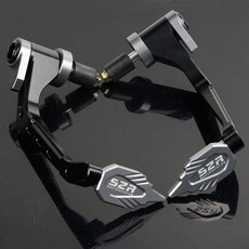 本田Honda喜美裂行RX125改裝牛角護手防摔護弓剎車手把防撞 鋁合金越野摩托車護手, 鈦色, 1個