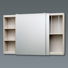 모카바스 전면 거울 슬라이드 도어 욕실 수납장(1200X800), 아이보리(댐퍼&손잡이), 1개