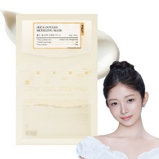 풀리 쌀 반죽 모델링 마스크팩 쌀겨수 영양 보습 케어, 1개, 4개입