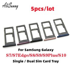 5pcs 듀얼 Sim 카드 트레이 슬롯 삼성 호환 Glaxy S23 S24 S22 S21 울트라 S20 S7 S8 S9 S10 플러스 가장자, 16 5x S9 S9Plus, 1개