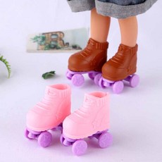 짱패브릭 파올라레이나 인형신발 롤러스케이트, 브라운