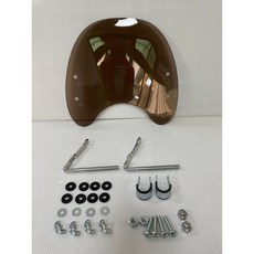 機車風鏡 擋風鏡 適用於 CUXI 100 115, 1個, 鏡片-茶色