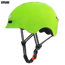 DFMEI 帶燈智能滑板自行車頭盔騎行電瓶電動公路車代駕山地單車探洞運動, 1個, 亮光熒光綠:L(58-61cm頭圍)