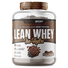 MUSCLESPORT Lean Whey Iso Hydro 巧克力冰淇淋, 1個, 2275g