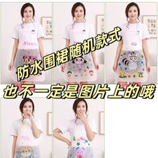 【無品牌】-2026新款帆布棉布圍裙廚房家用可擦手揹帶純棉女洋氣網紅公主做飯