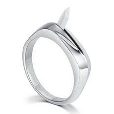 TWIO 디펜스링 블레이드 티타늄링 반지 호신용 보호 사이즈 조절가능, 1개