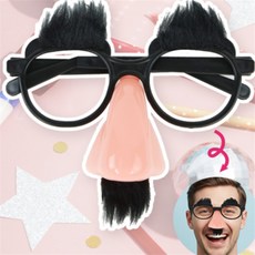 윌리마켓 콧수염 안경 졸업사진소품