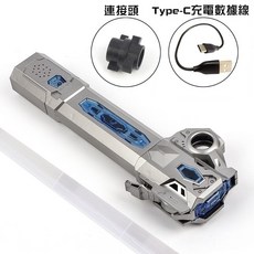 星際大戰黑武士光劍 激光七彩光劍 伸縮激光劍 星球大戰光劍道具 閃光棒 冷光劍七色帶音效 萬聖節扮裝, 銀色七彩【贈充電線+連接頭】, 1個