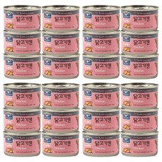 벨버드 애완동물 자연밥상 원형캔 간식, 닭고기, 100g, 24개