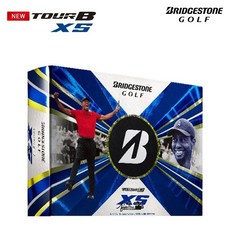 Bridgestone 老虎伍茲限量紀念版 TourB XS 高爾夫球 (三層球 / 白球) 12顆裝, 1個, 白色, 12個裝