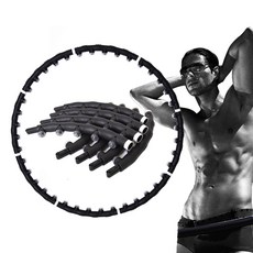 K4스포츠아몸디 K4-64 돌기 지압효과 훌라후프 뱃살다이어트, 화이트블랙, 1kg