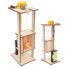 나무diy 엘리베이터만들기 승강기 실험키트 어린이 교구 수업 도구