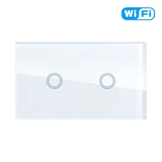 12 3 4 갱 Tuya ZigBee WiFi US 스마트 라이트 스위치 터치 스위치(중립 와이어 ) Alexa Google 홈을 통한, 01 CHINA, 08 WiFi White 2 gang