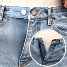 데님 팬츠 허리 사이즈 조절 확장 단추 임산부 체형 변화 대응 착용감 개선 연한, 1개, 상세페이지 참조