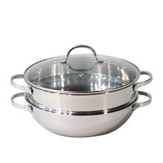 HANIL STAINLESS STEEL 奧丁宮廷火鍋蒸籠組, 1套, 32厘米