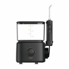 KINYO 極淨高效電動沖牙機 10段水壓調節 多種噴嘴 IPX4防水 大容量水箱, 黑, IR-2006