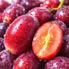 [하루30박스한정] 재구매율1위 쫀득달콤한 고당도 크림슨포도, 1박스, 500g