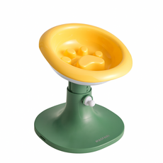 냥슬아치 고양이 강아지 높이조절 슬로우식기, 1개, 그린