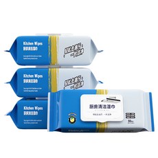廚房清潔濕巾 80片, 1個, 超大包廚房-80片