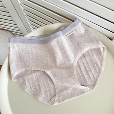 Mood swings 女士純棉內褲 抗菌全棉襠中腰無痕三角褲, L【100-120斤】