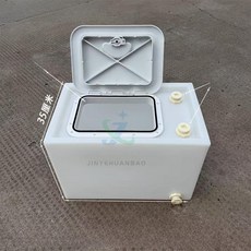 횟집 활어통 수산물 횟감 이송 밀봉 스크레이퍼 어망 물탱크 비늘 중식 원형캡 투명 운송, 손잡이 65L