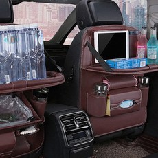 웬카 차량테이블뒷좌석테이블 차량용 뒷좌석 시트백, 옥스포드/커피