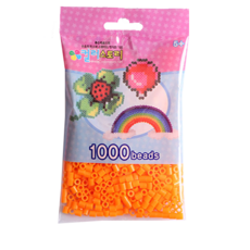 컬러비즈 5mm55g1000개900원, S38_싱글비즈 형광주황, 1개