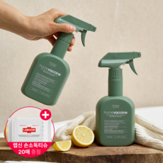 홈백신 항균지속 세정제 500ml x 2개 (욕실용/주방용), 주방용 2입