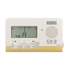KORG 크로매틱 튜너 CA-2 취주악 황동 밴드 오케스트라 기타 성악 아카펠라 개인 연습에 최적 200시간 연속 가동 경량 소형, 1개