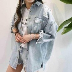 lady magic 女款大尺碼牛仔外套 XY-057A 藍色