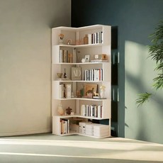 책꽂이 코너형책장 틈새 코너 책상 코너형 선반 책장+칼라 슬림 책장 60x90각, 1개, T. 맞춤 제작 문의