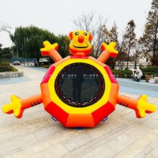 대형 물놀이 에어튜브 워터파크 수상놀이 풍선 장난감 풀장 레저 놀이기구 모음, 티거 트램폴린 2m