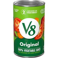 V8 오리지널 100% 야채 주스 캔 1.3L, V8 오리지널 100% 야채 주스, 1.3L(44온스), 1개