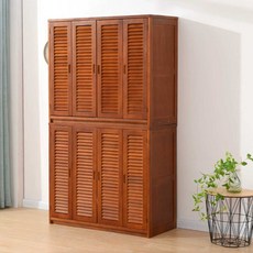 원목 이불 수납장 낮은 이불장 캐비닛 장롱 2단 안방 통풍형 100x60x90cm, 브라운(통풍형) - 120x60높이90cm