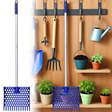 닭똥 청소용 쿠크 스쿠퍼 긴 손잡이 분리형 삽 축사 농장 동물 가금류 분뇨, 1개, 기본