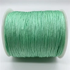 중국 매듭용 나일론 코드 실 마크라메 코드 팔찌 꼰 끈 DIY 술 샴발라 밧줄용 구슬 장식 10 야드/로트 1mm, 16 18