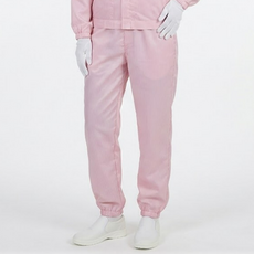 MK 제전방진복 하의(포켓1개) 크린룸 정전기방지 작업복 바지, PINK(핑크), 2XL(105), 1개