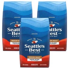 Nestle 네스프레소 시애틀스베스트 미디엄 로스트 그라운드 커피, 340g, 3개, 분쇄커피