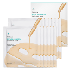 피캄 레티놀 콜라겐 모공 탄력 오버나이트 하이드로겔 마스크, 12개, 36g