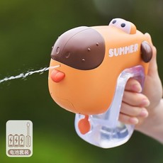 兒童電動萌寵水槍玩具, 1個, 【汪汪狗】-電池版