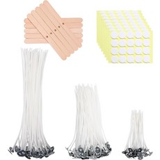 양초 제작을 위한 오베코 프리 왁스 코튼 캔들 심지 6인치 80Pcs 천연 코어, 4/6/8IN-160pcs